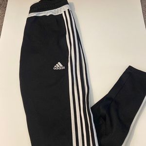 Black and white adidas joggers Size XS